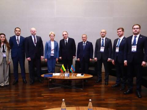 Kamran Əliyev Litva Baş prokuroru ilə görüşdü