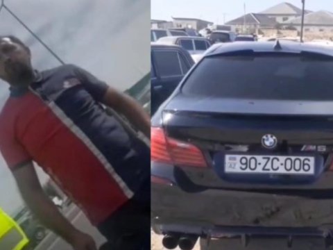 Narkotikin təsiri altında olan "BMW" sürücüsü saxlanıldı&nbsp;- VİDEO