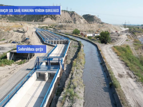 "Türyançay"ın Sol Sahil kanalı yenidən qurulur -&nbsp;FOTO