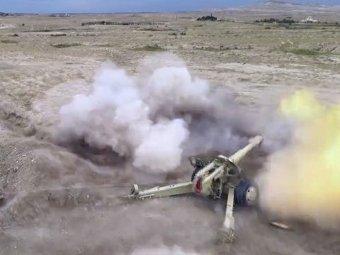 Naxçıvanda döyüş atışlı təlimlər başladı&nbsp;- VİDEO