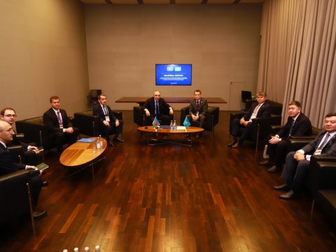 Kamran Əliyev qazaxıstanlı həmkarı&nbsp;ilə görüşüb - FOTO