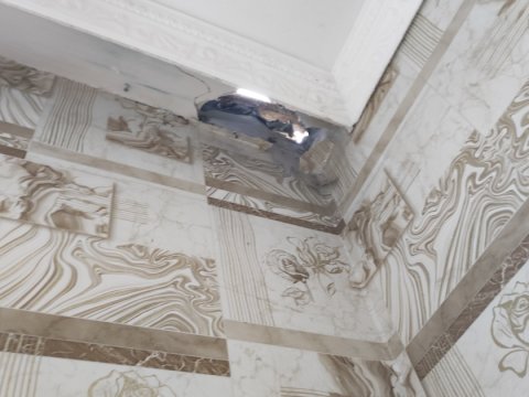 Bərdədə evə ildırım düşdü - FOTOLAR