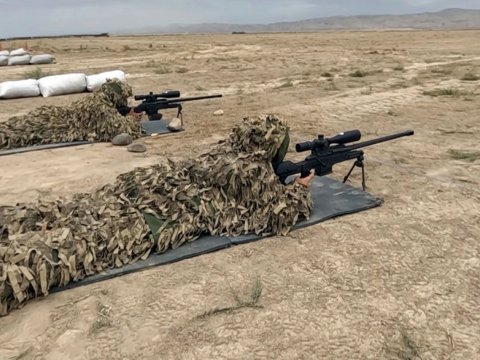 Snayperlərlə atış çalışmaları yerinə yetirildi&nbsp;-&nbsp;VİDEO