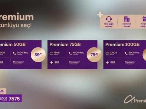 "Azercell Telecom" yenilənmiş &ldquo;Premium&rdquo; tarif paketlərini təqdim edir