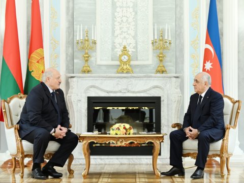 Əli Əsədov Lukaşenko ilə görüşüb - FOTO