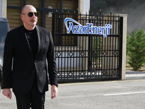 Prezident &ldquo;Sarıqışlaq&rdquo; Su Elektrik Stansiyasının açılışında