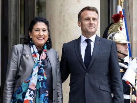 Seçkilər&nbsp;Gürcüstana Avropa yolunu bərpa etməyə imkan verəcək - Makron