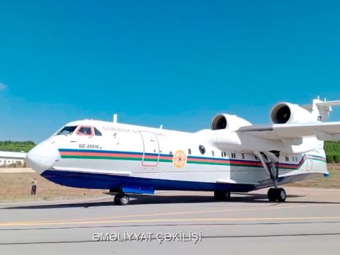 Amfibiya təyyarəmiz&nbsp;Türkiyədə - VİDEO