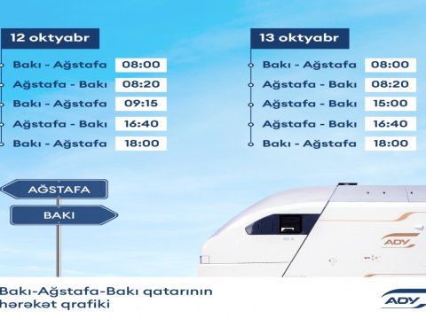 Bakı-Ağstafa qatarına əlavə&nbsp;reyslər təyin edildi