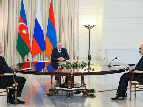 Putin İlham Əliyev və Paşinyanla Zəngəzur dəhlizindən DANIŞDI