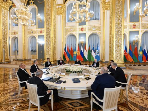 MDB sammiti başladı: İlham Əliyev çıxış etdi - FOTO