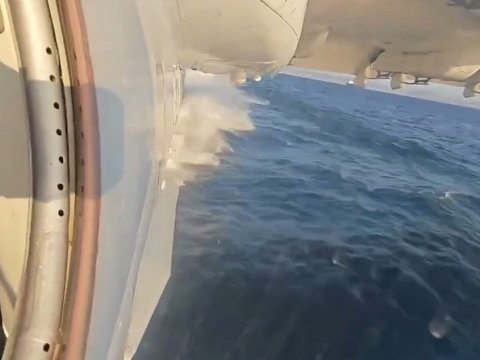 Amfibiyamız meşə yanğınları ilə mübarizədə - VİDEO