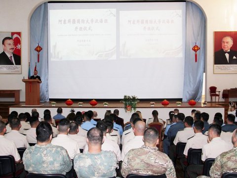 Milli Müdafiə Universitetində "Çin dili" kursu açıldı - VİDEO