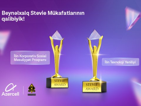 "Azercell" iki qızıl mükafata layiq görülüb