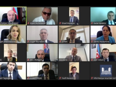 Komitə sədri onlayın iclas keçirdi - FOTO