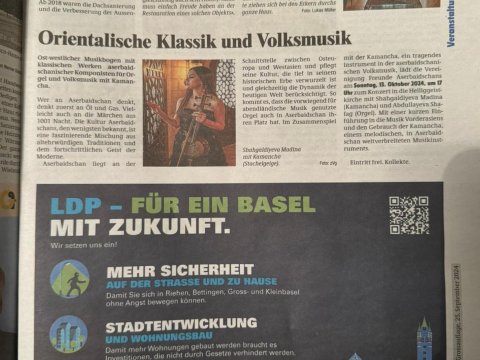 İsveçrədə azərbaycanlı sənətçilərin konserti keçiriləcək