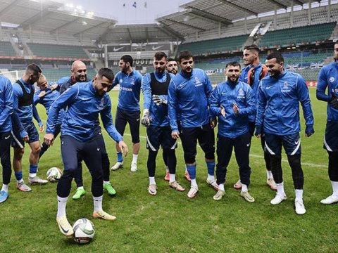 Millimiz bu gün Estoniya ilə üz-üzə gələcək