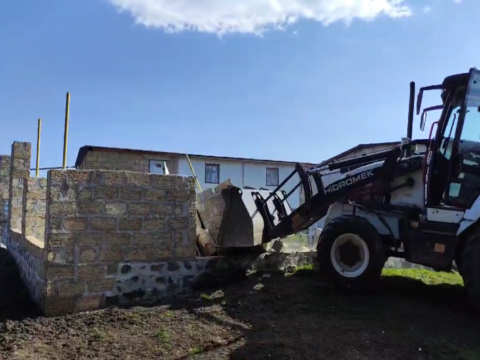 Daşkəsəndə sənədsiz tikililər söküldü -&nbsp;VİDEO