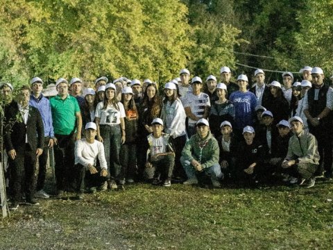 Leyla və Arzu Əliyevalar gənclərin ekoloji düşərgəsində - FOTOLAR