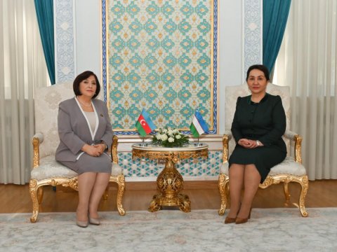 Sahibə Qafarova Özbəkistan Senatının sədri ilə görüşüb