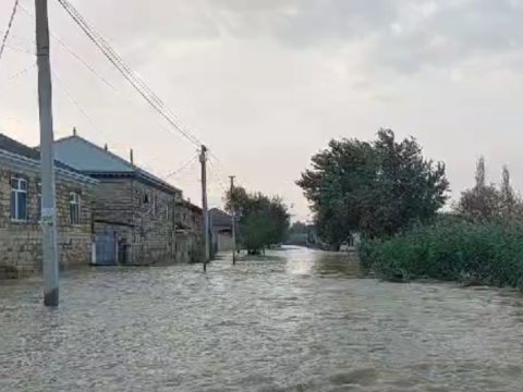 Hacıqabulu su basdı - Sakinlər təxliyə olunur (VİDEO)