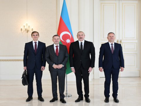 Estoniya və Danimarkanın yeni səfirləri İlham Əliyevin qəbulunda - FOTOLAR