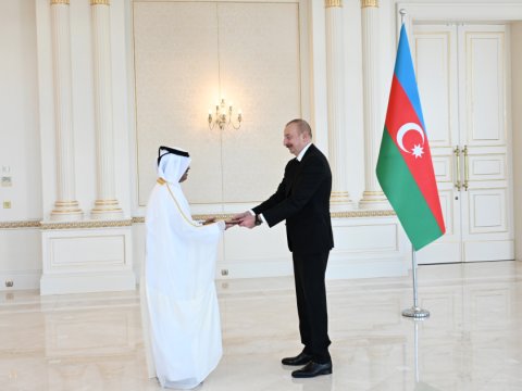 Qətərin yeni səfiri İlham Əliyevin qəbulunda