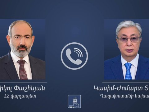 Paşinyan Tokayevlə danışıqlar apardı