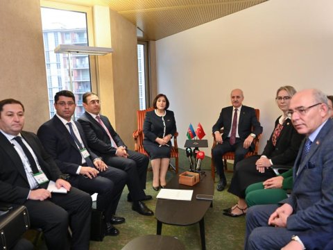 Sahibə Qafarova Kurtulmuşla Zəngəzur dəhlizini müzakirə edib