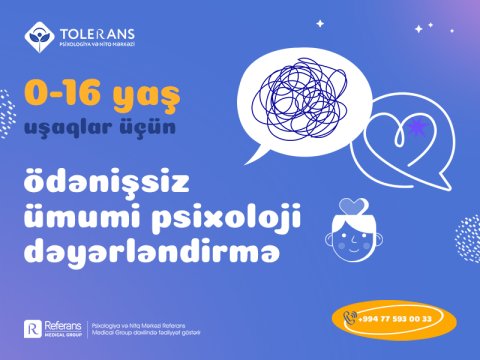 Psixoloji problemlərə SON - ÖDƏNİŞSİZ MÜAYİNƏ