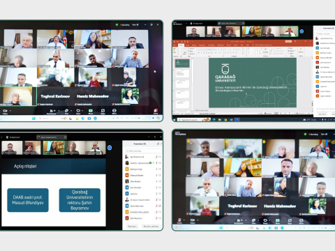 Məsud Əfəndiyev Qarabağ Universitetinin rektoru ilə görüşüb