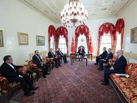 Ərdoğan 5&nbsp;ölkənin XİN başçısı ilə GÖRÜŞDÜ