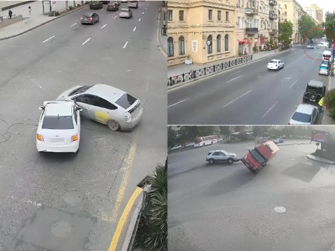 Qırmızı işıqda keçənlərin törətdikləri qəzalar&nbsp;- VİDEO