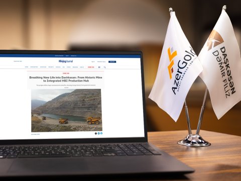 &ldquo;Mining Journal&rdquo; &ldquo;Daşkəsən dəmir filizi&rdquo; layihəsindən yazıb