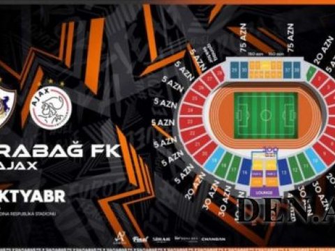 "Qarabağ" - "Ayaks" oyununa 20 mindən çox bilet satılıb