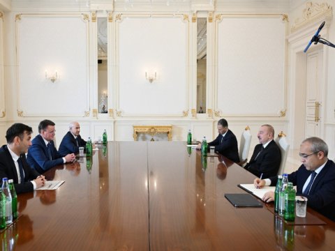 İlham Əliyev qəbul keçirib - FOTO