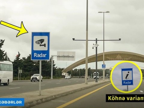 Sürücülərin nəzərinə: paytaxt yollarında yeni radar NİŞANLARI