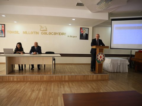 Gəncə Dövlət Universitetində ustad dərsi - FOTO