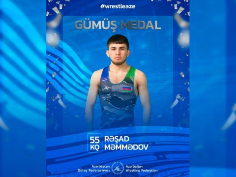 Güləşçimiz gümüş medal qazandı