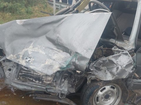 Göygöldə ağır qəza - 1 ölü, 4 yaralı