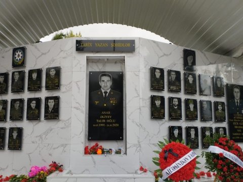 Oğuzda şəhid bulağının açılışı olub