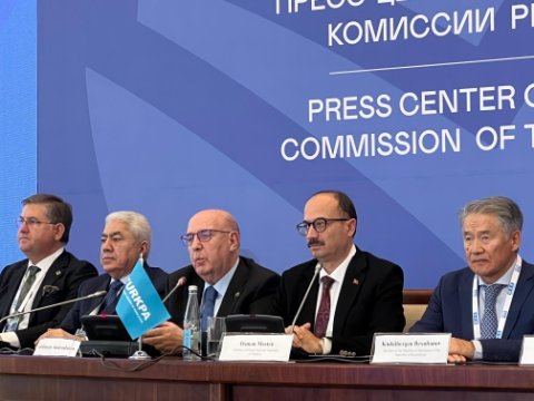 Deputatlar Özbəkistanda mətbuat konfrasında iştirak etdilər - FOTO