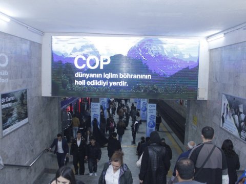 Metroda&nbsp;COP29-la bağlı məlumatlandırma lövhələri quraşdırıldı