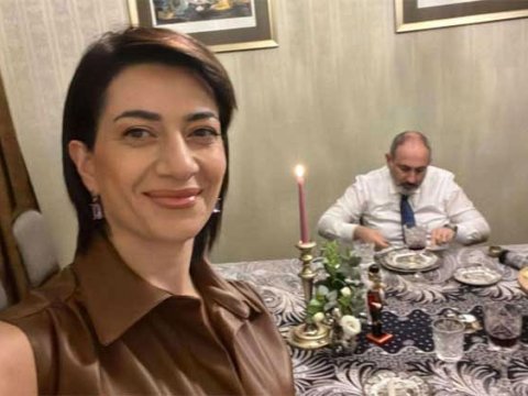 Paşinyanın həyat yoldaşı 1 milyonluq şam yeməyi təşkil edir