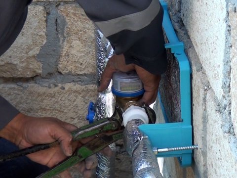 Mingəçevirin su təchizatı&nbsp;yenidən qurulur - FOTO