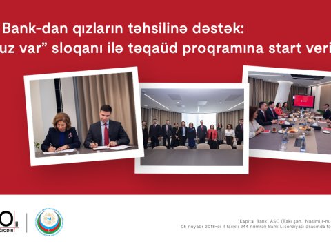 Kapital Bank-dan qızların təhsilinə dəstək