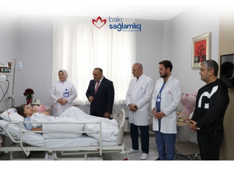 Şəhidimizin xanımı Bakı Sağlamlıq Mərkəzində əməliyyat olundu - FOTO