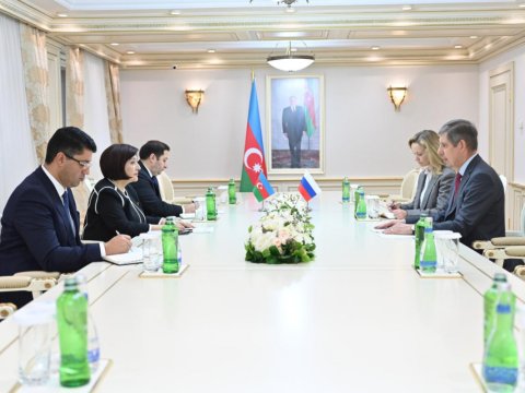 Sahibə Qafarova Rusiya səfiri ilə görüşüb - FOTO