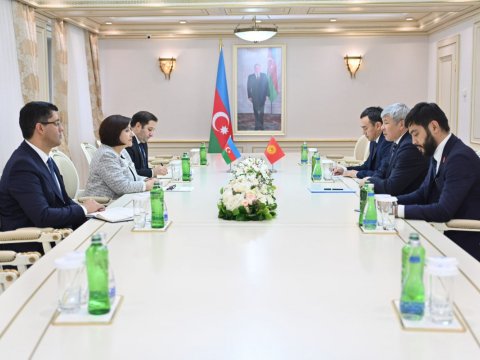 Spiker Qırğızıstanın Azərbaycandakı səfiri ilə görüşüb