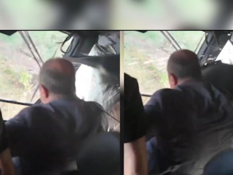 Deputatın maşını ağaca çırpıldı - ANBAAN GÖRÜNTÜLƏR